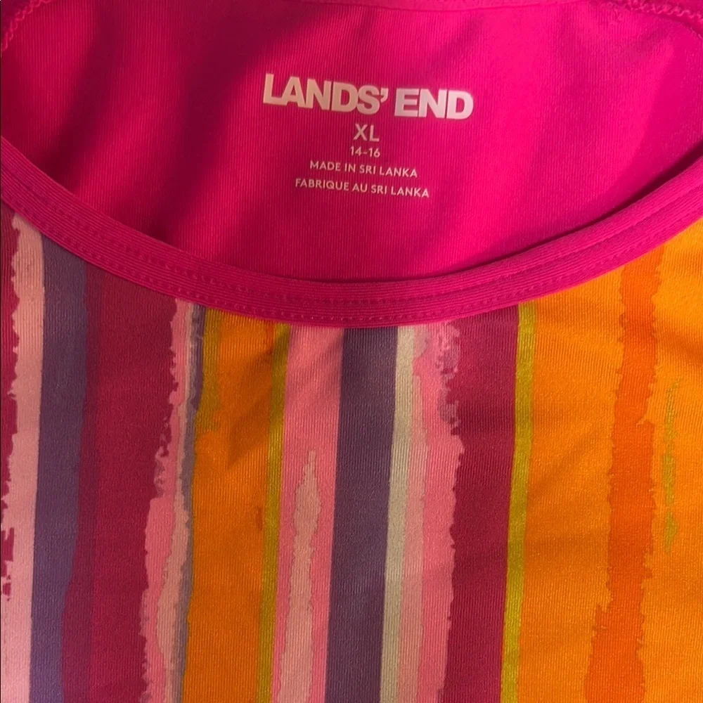 Lands' End Kids Swim Shirt - Multicolor Stripes